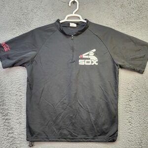 Chicago White Sox Shirt Mens Medium Quarter Zip Pullover Coca Cola Promo MLB